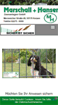 Mobile Screenshot of marschall-hansen.de